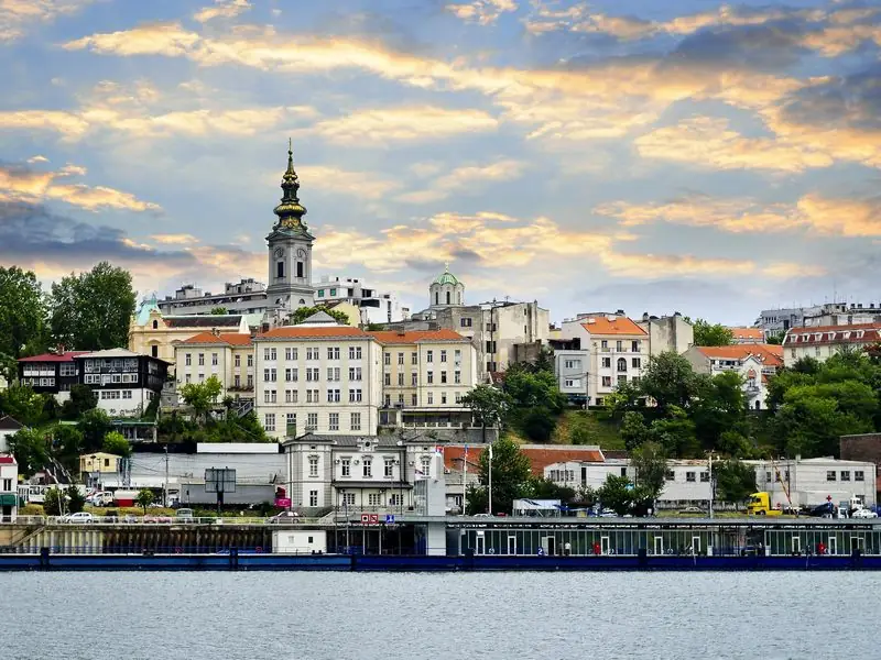 Belgrade city skyline